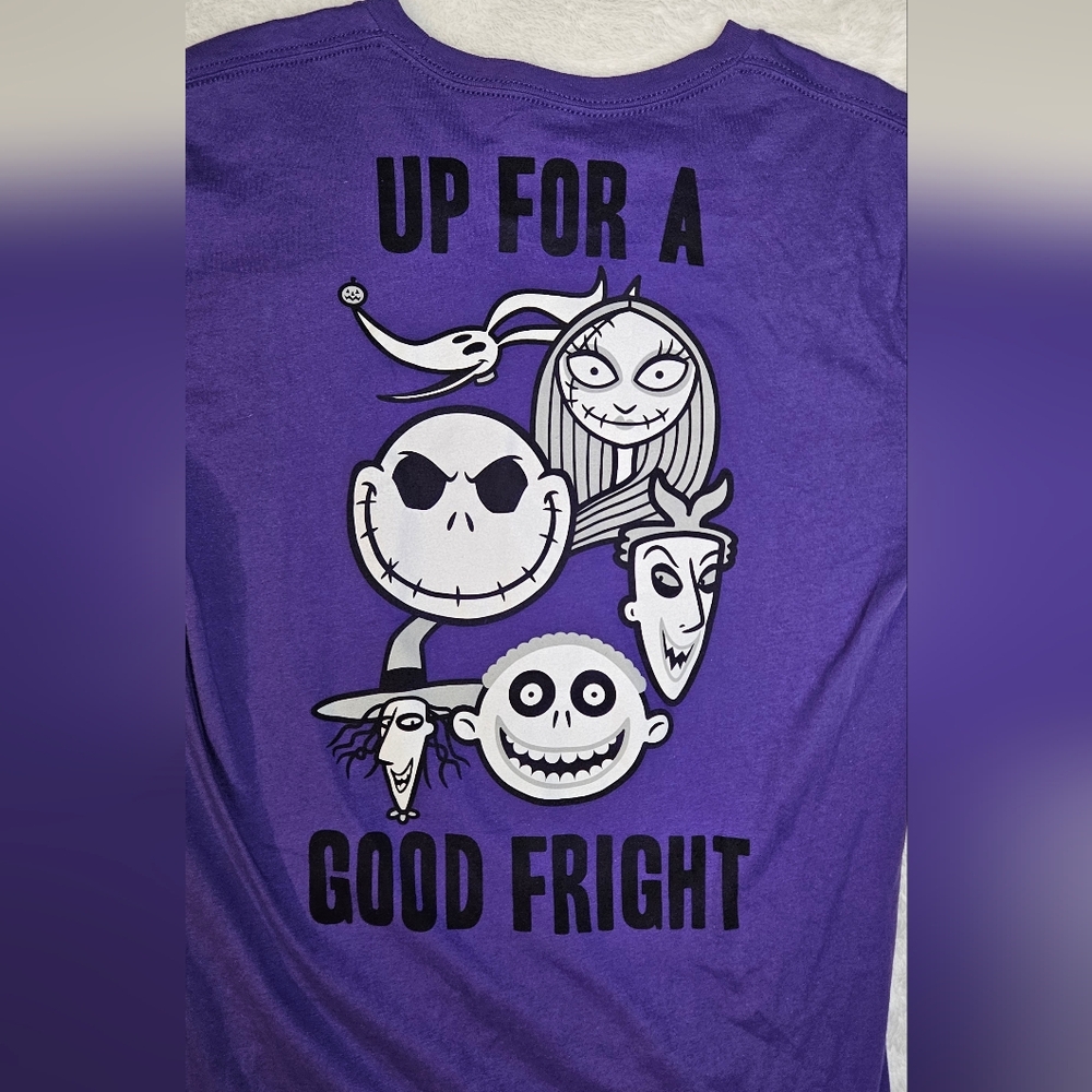 Disney The Nightmare Before Christmas "Up For A Good Fright" Graphic Tee - Picture 3 of 7